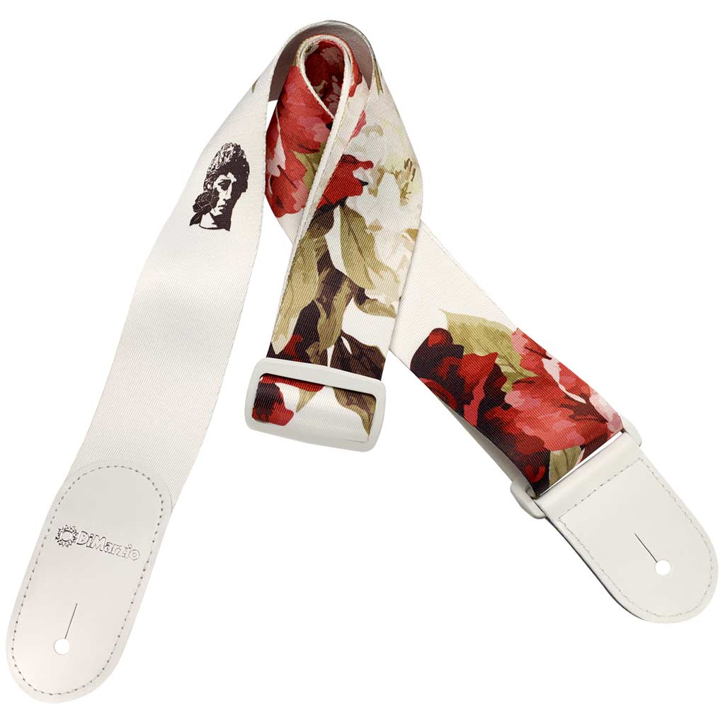 DiMarzio DD3147 Tim Henson Polyphia Floral Muse Guitar Strap - White |  DIMARZIO |  GUITAR & BASS ACCESSORIES |  Zoso Music