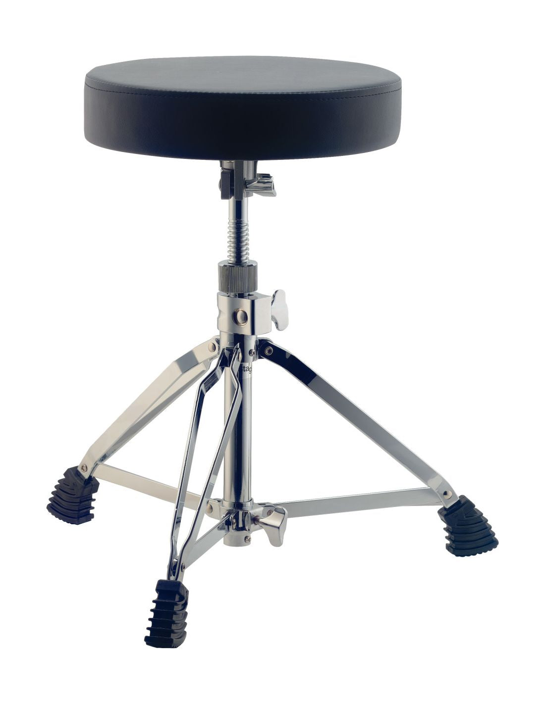 Stagg Drum Throne with Anti-Sinking System - Chrome - Zoso Music