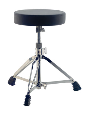 Stagg Drum Throne with Anti-Sinking System - Chrome - Zoso Music