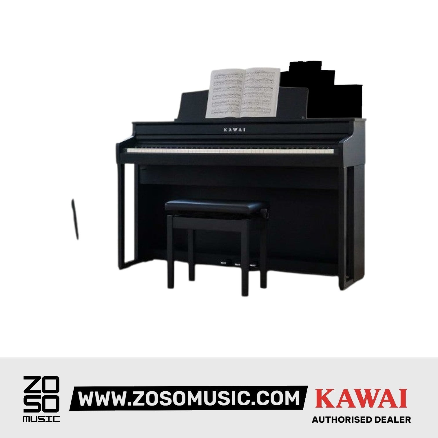 Kawai CA401 88-key Digital Piano - Premium Satin Black |  KAWAI |  PIANO-DIGITAL |  Zoso Music