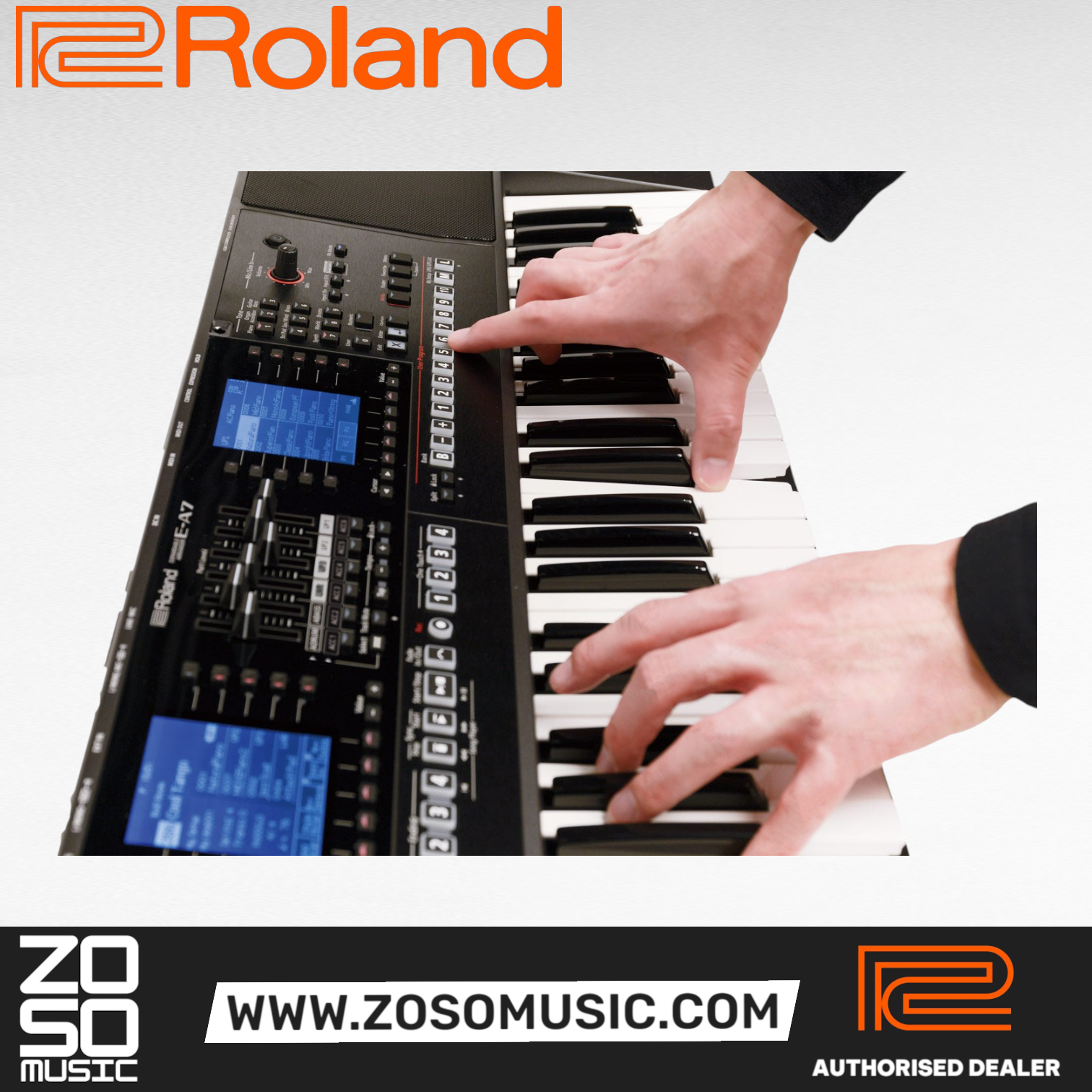 Roland E-A7 61-Keys Expandable Arranger |  ROLAND |  KEYBOARD-ARRANGER |  Zoso Music