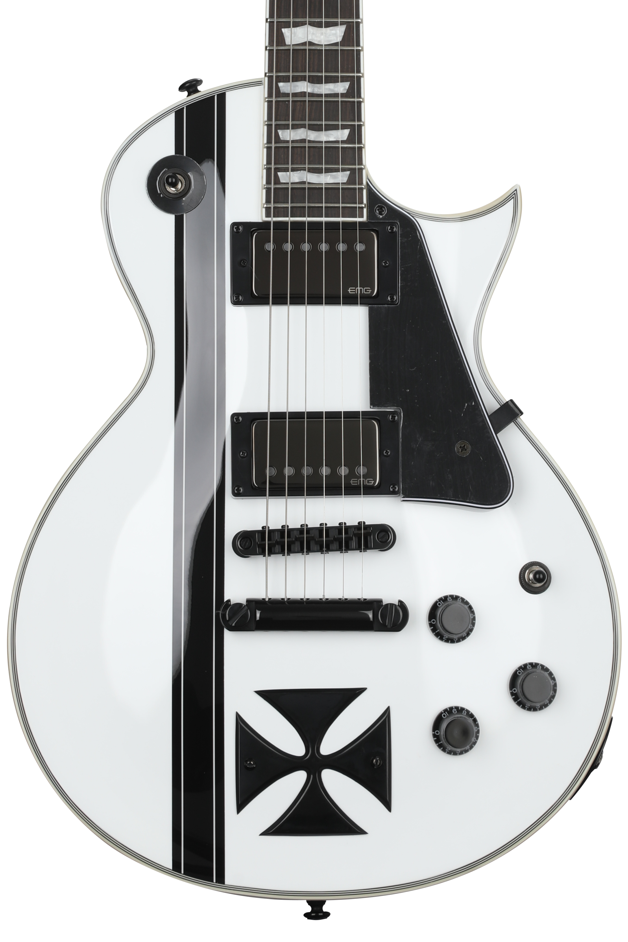 Esp LTD Iron Cross James Hetfiled Signature Electric Guitar - Snow White (Ironcrosssw)