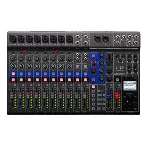 Zoom LiveTrak L-12  Close Up Zoso Music 