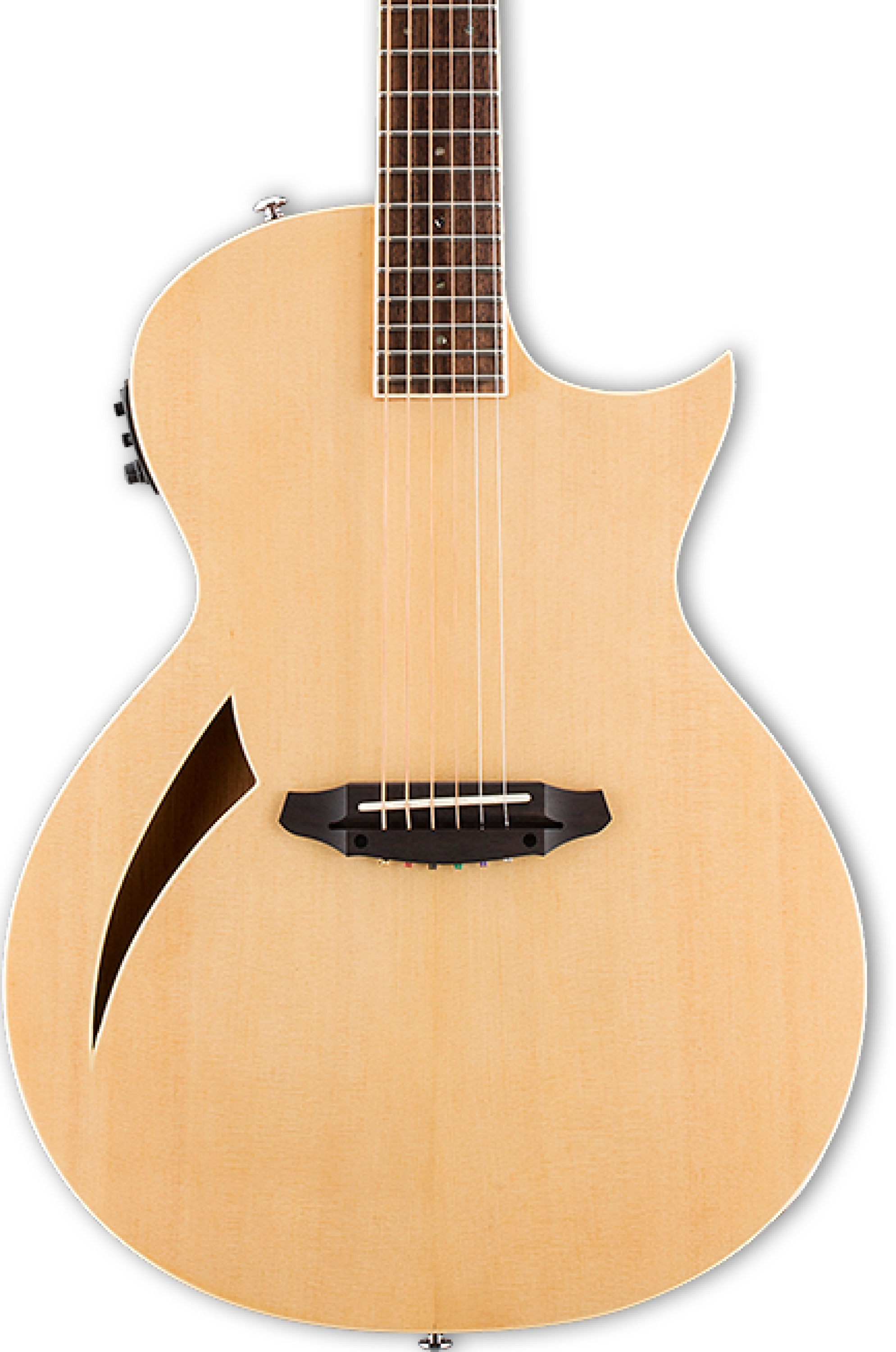 ESP LTD TL-6 Thinline Series Acoustic-Electric Guitar - Natural