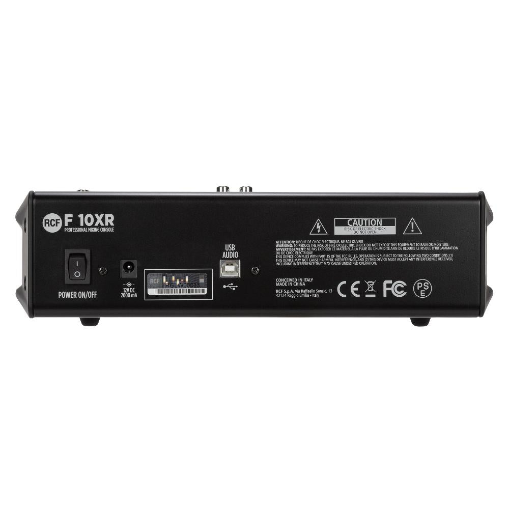RCF F10XR 10-channel Mixing Console With Multi-fx & Recording |  RCF |  CONSOLE |  Zoso Music