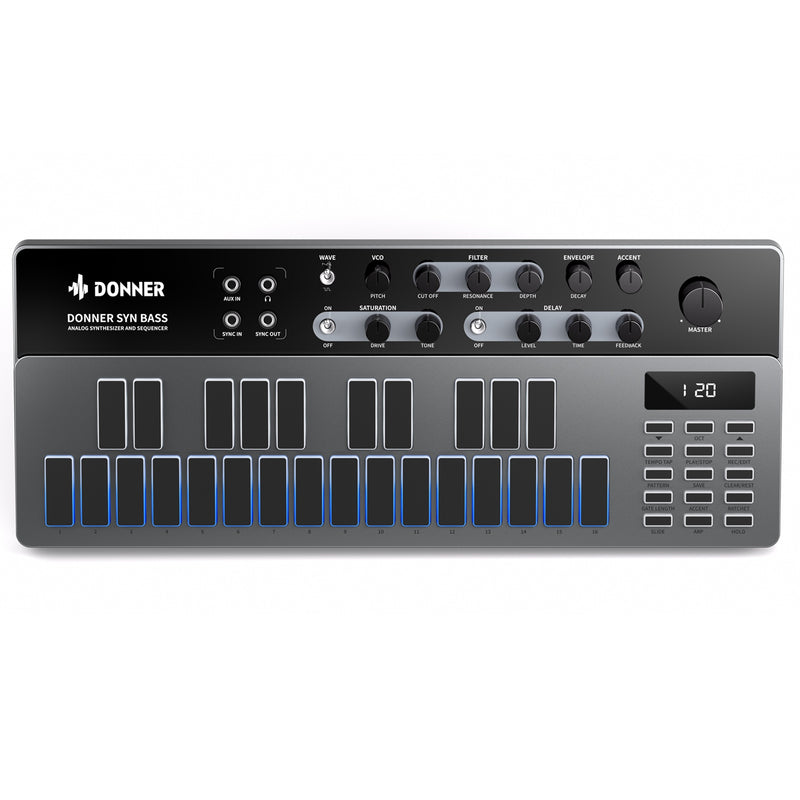 Donner Essential B1 Analog Bass Synthesizer & Sequencer | Zoso Music Sdn Bhd