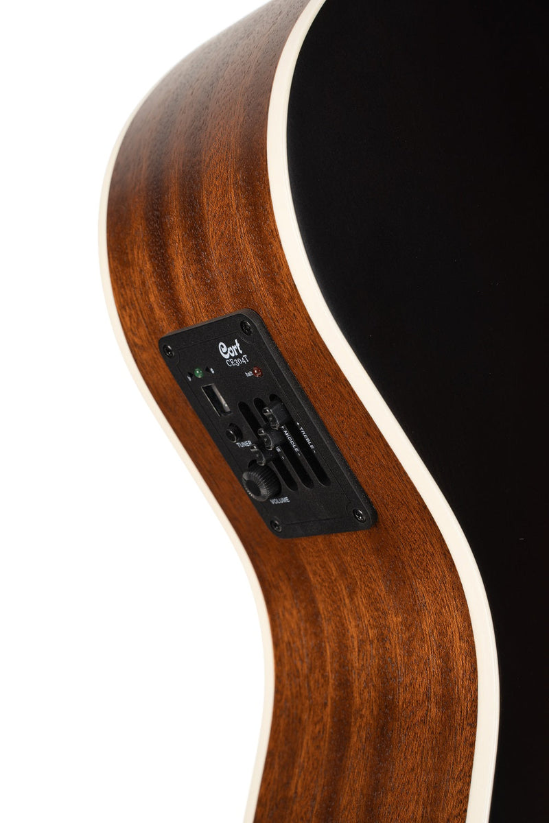 Cort GA-1E Grand Regal Acoustic Guitar - Open Pore Sunburst |  CORT |  ACOUSTIC GUITAR |  Zoso Music