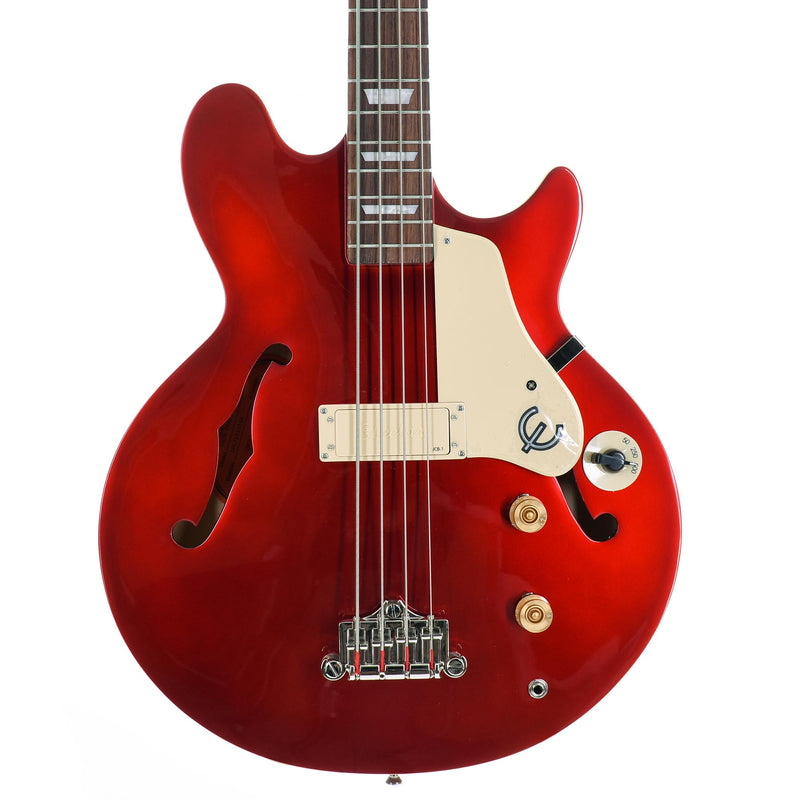 Epiphone EBJCSBUNH1 Jack Casady Semi Hollowbody Electric Bass - Sparkling Burgundy ( FREE Gator GBE-BASS Gig Bag )