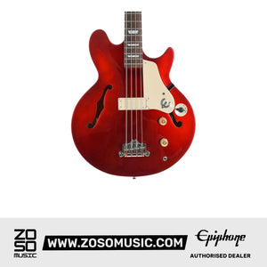 Epiphone EBJCSBUNH1 Jack Casady Semi Hollowbody Electric Bass - Sparkling Burgundy ( FREE Gator GBE-BASS Gig Bag ) |  EPIPHONE |  BASS GUITAR |  Zoso Music