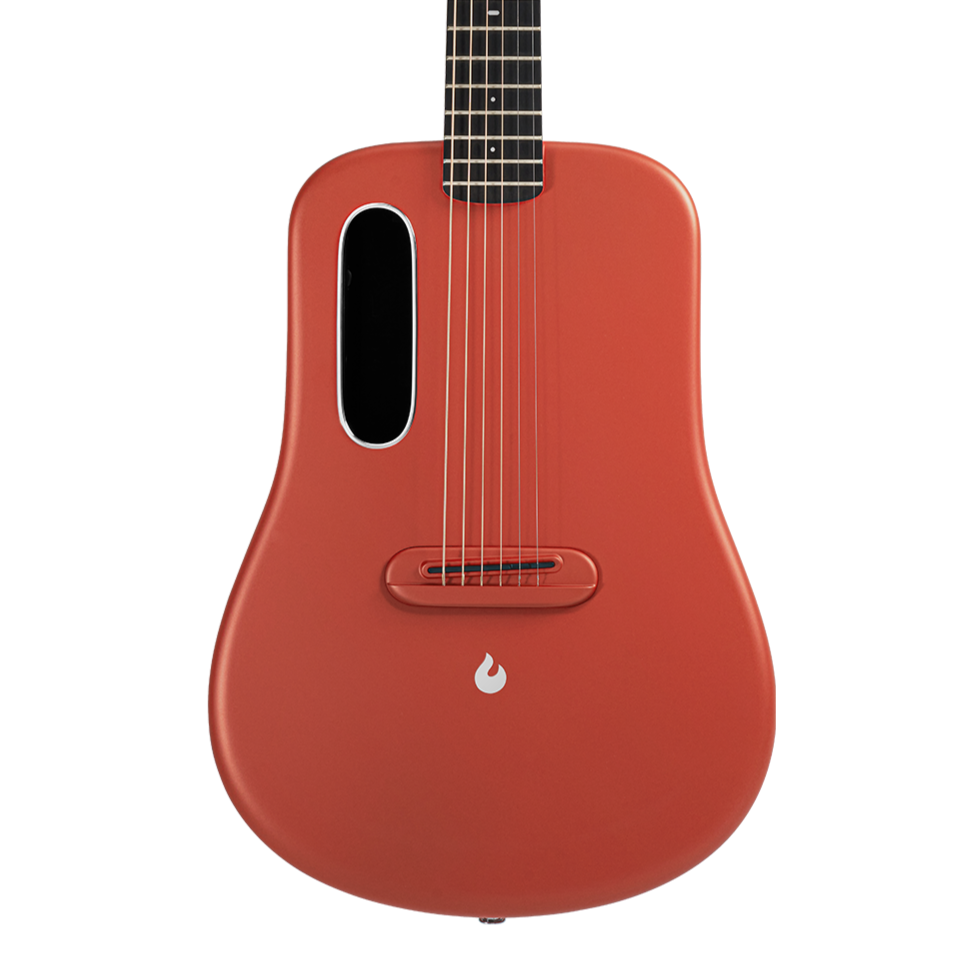 Lava Me 3 36inch Carbon Fiber Smart Guitar with Ideal Bag - Red