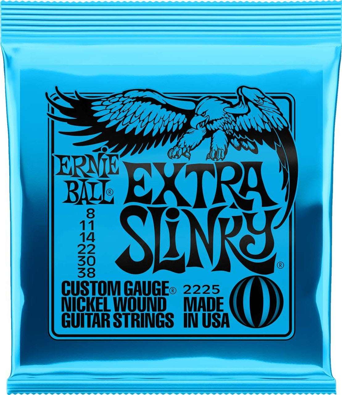 Ernie Ball Extra Slinky RPS Nickel Wound Electric Guitar Strings, 8-38 | Zoso Music Sdn Bhd