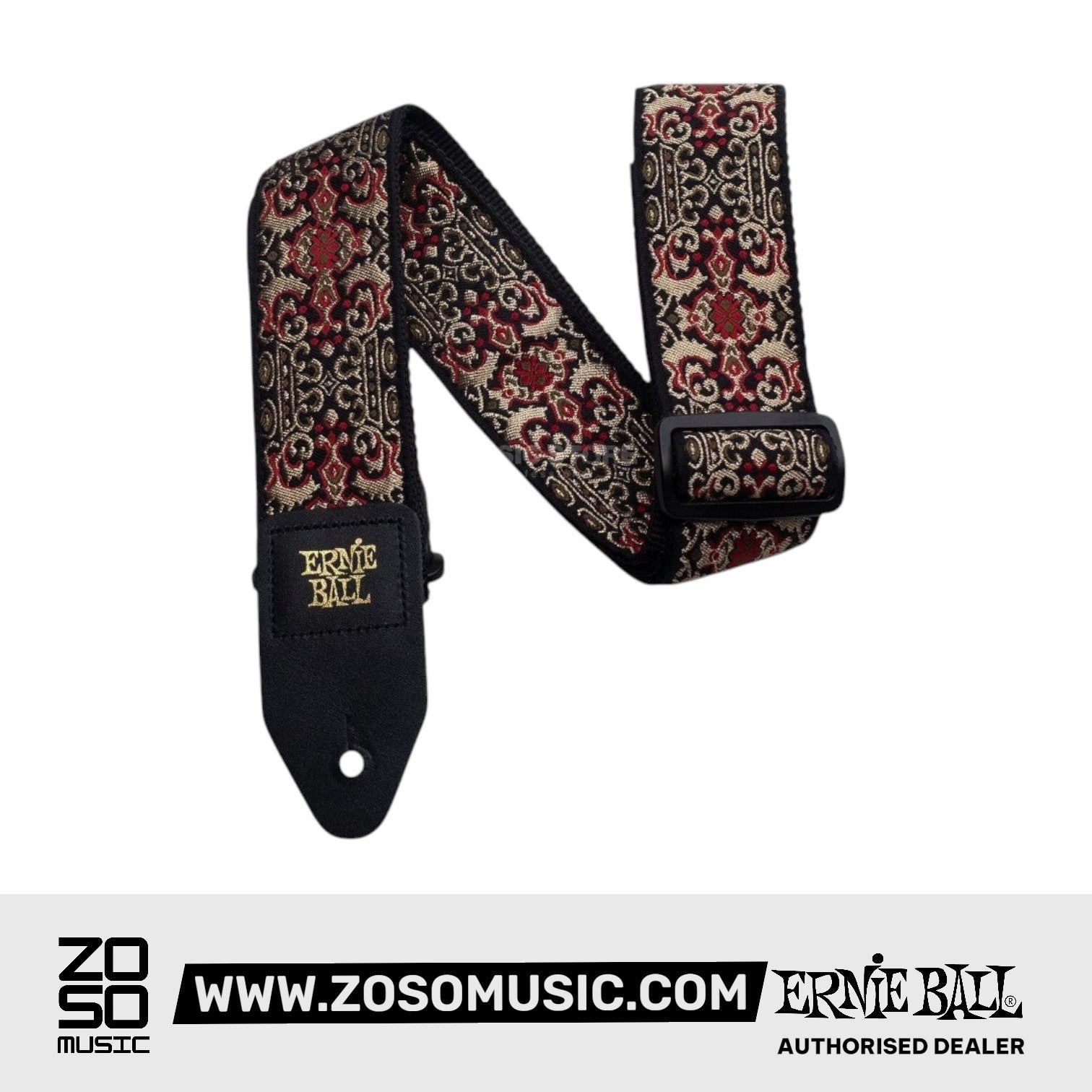 Ernie Ball Eb4167 Jacquard Guitar Strap Persian Gold | Zoso Music Sdn Bhd