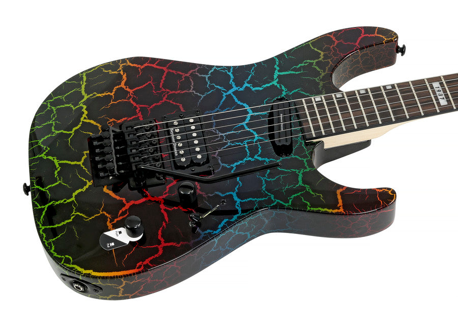 ESP LTD Mirage Deluxe '87 FR - Rainbow Crackle Zoso Music