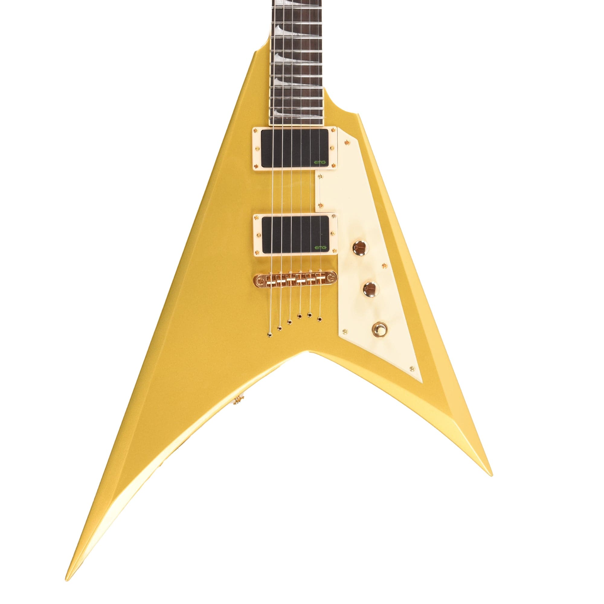 ESP LTD KH-V Kirk Hammett Signature Electric Guitar - Metallic Gold Zoso Music