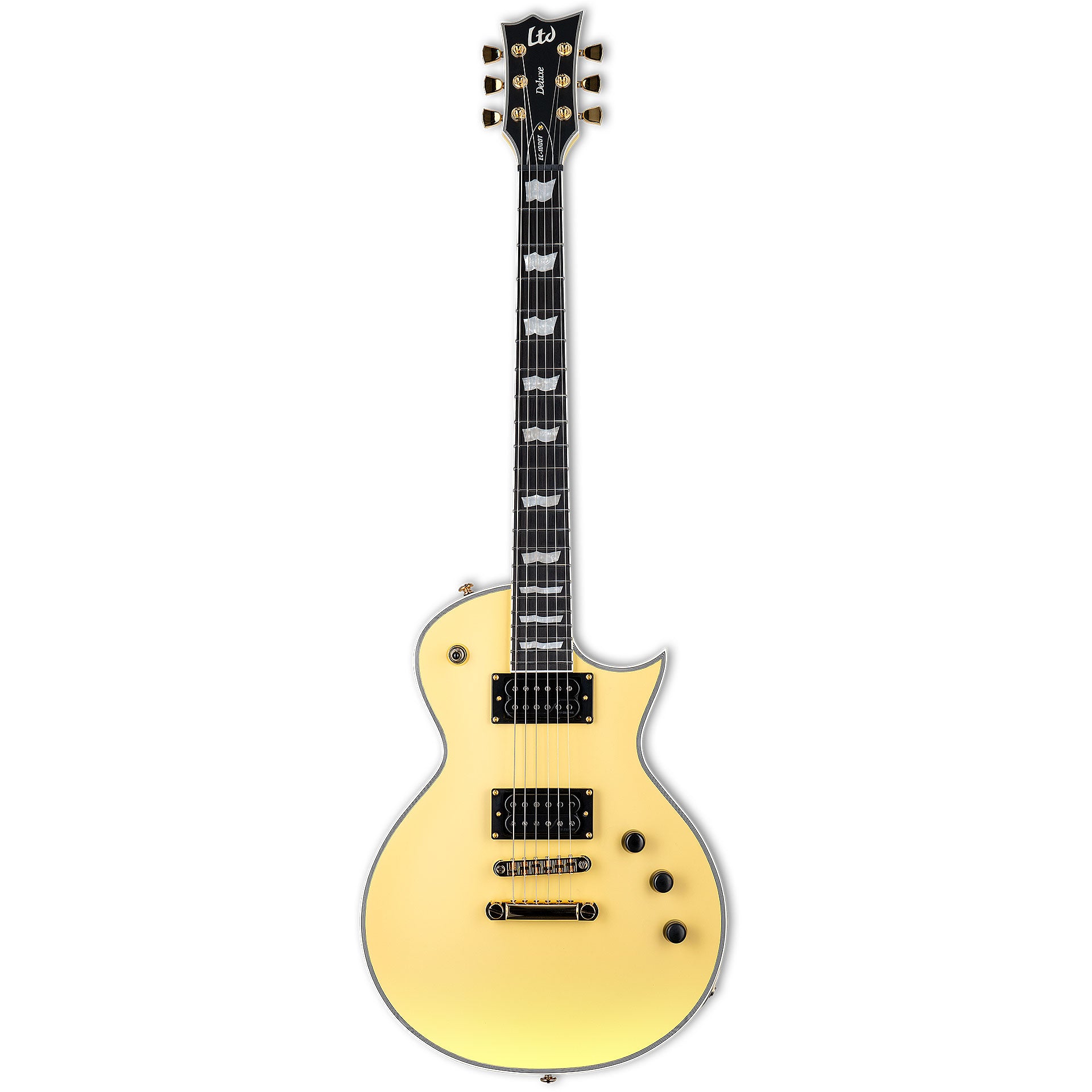 ESP LTD EC-1000T CTM Electric Guitar - Vintage Gold Satin Zoso Music