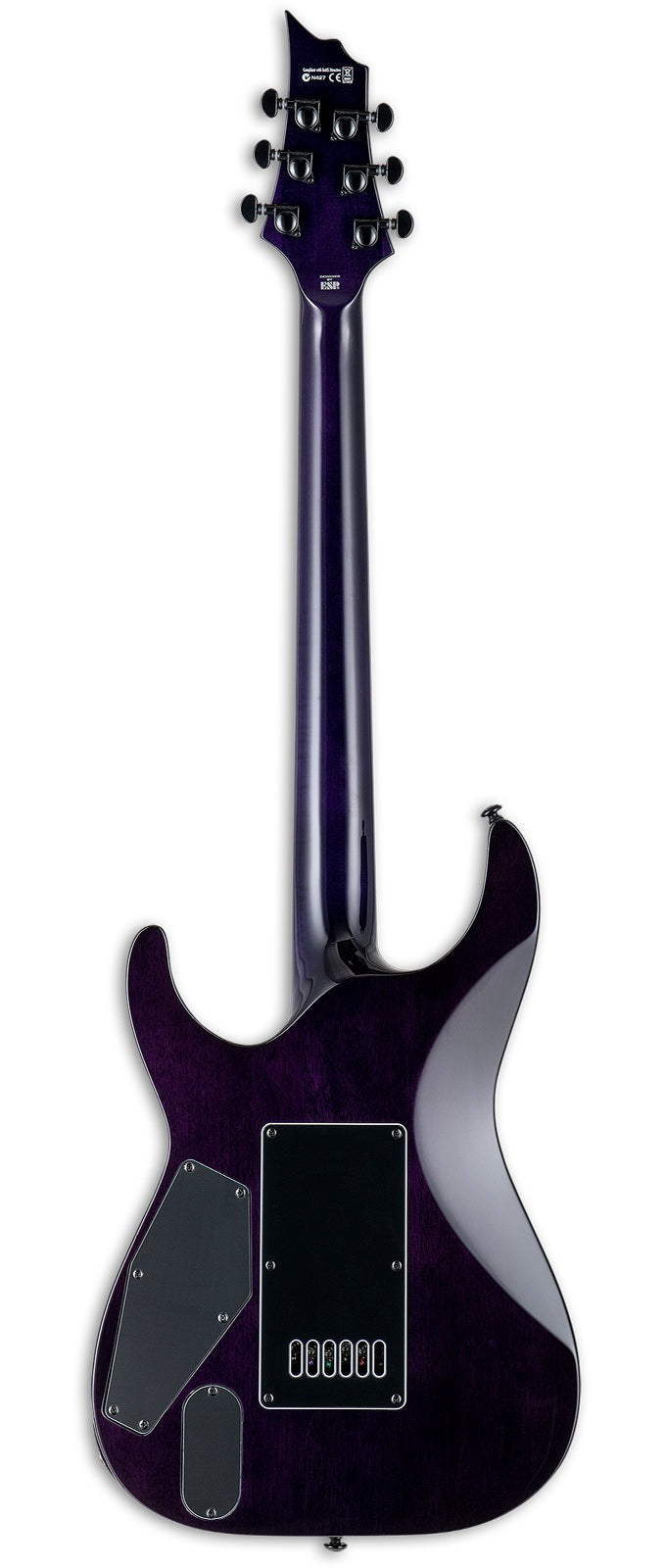 ESP LTD H-1000 EverTune Solidbody Electric Guitar - See-Thru Purple Sunburst Zoso Music