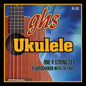 GHS H-20 Fluorocarbon Soprano/Concert/Tenor Ukulele Strings |  GHS |  STRINGS-UKULELE |  Zoso Music