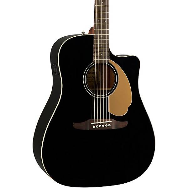 Fender Redondo Player Slope-Shouldered Acoustic Guitar, Jetty Black