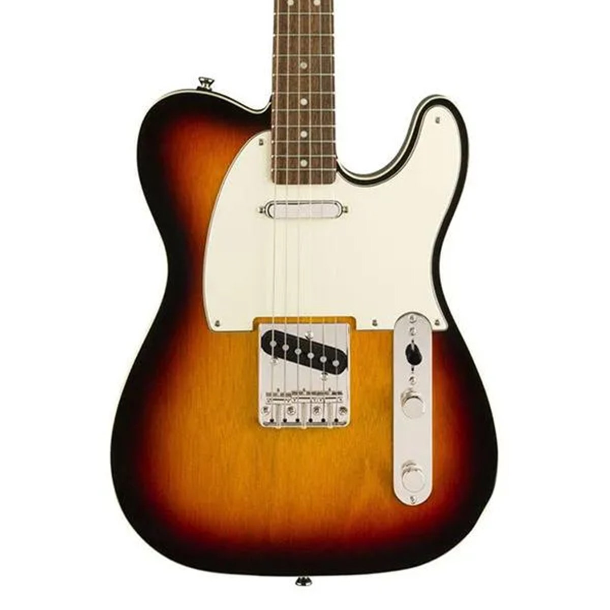 Squier Classic Vibe 60s Custom Telecaster Electric Guitar, Laurel FB, 3-Tone Sunburst