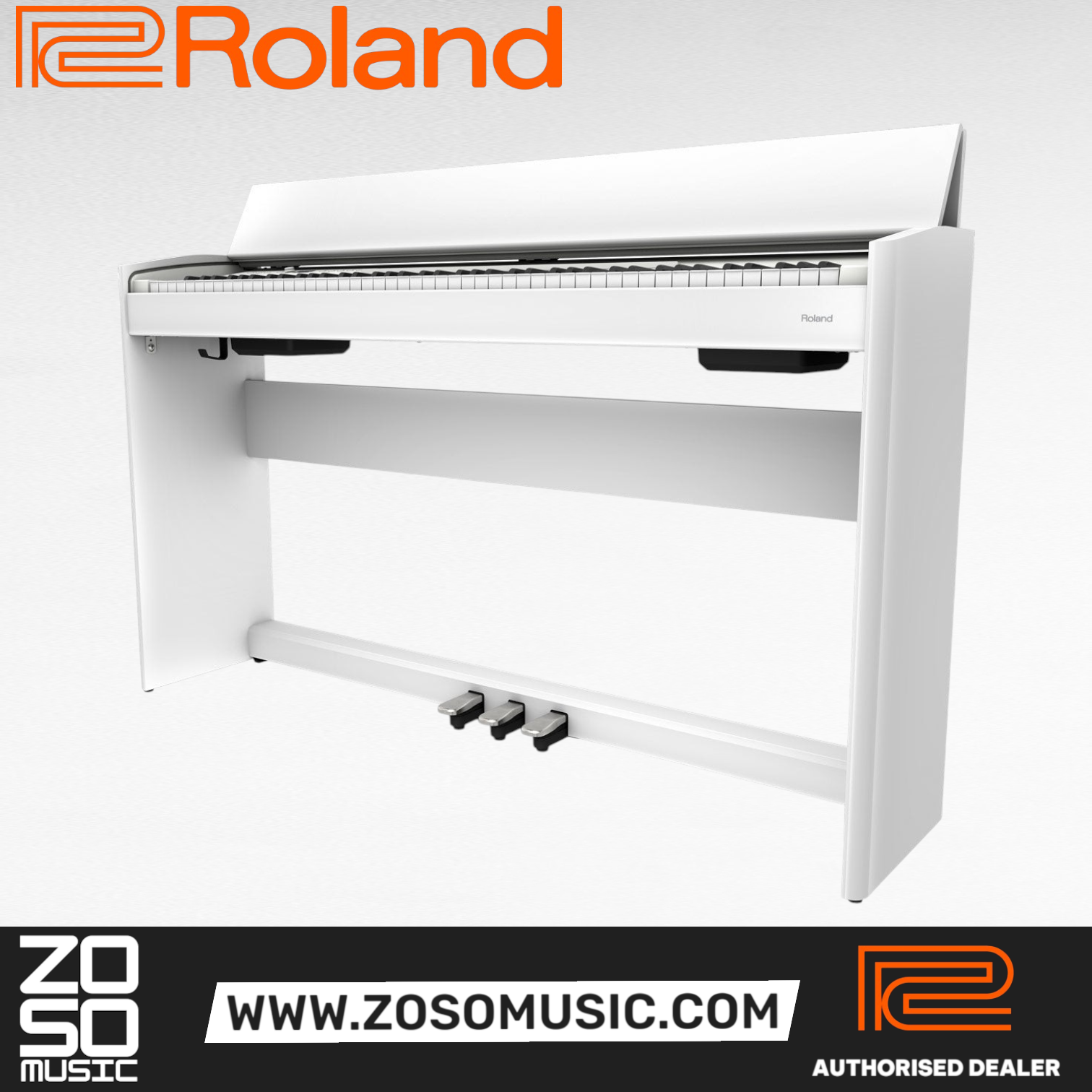 Roland F-701 88-key Digital Home Piano - White (F701 / F 701), ROLAND, DIGITAL PIANO, roland-digital-piano-f701wh, ZOSO MUSIC SDN BHD