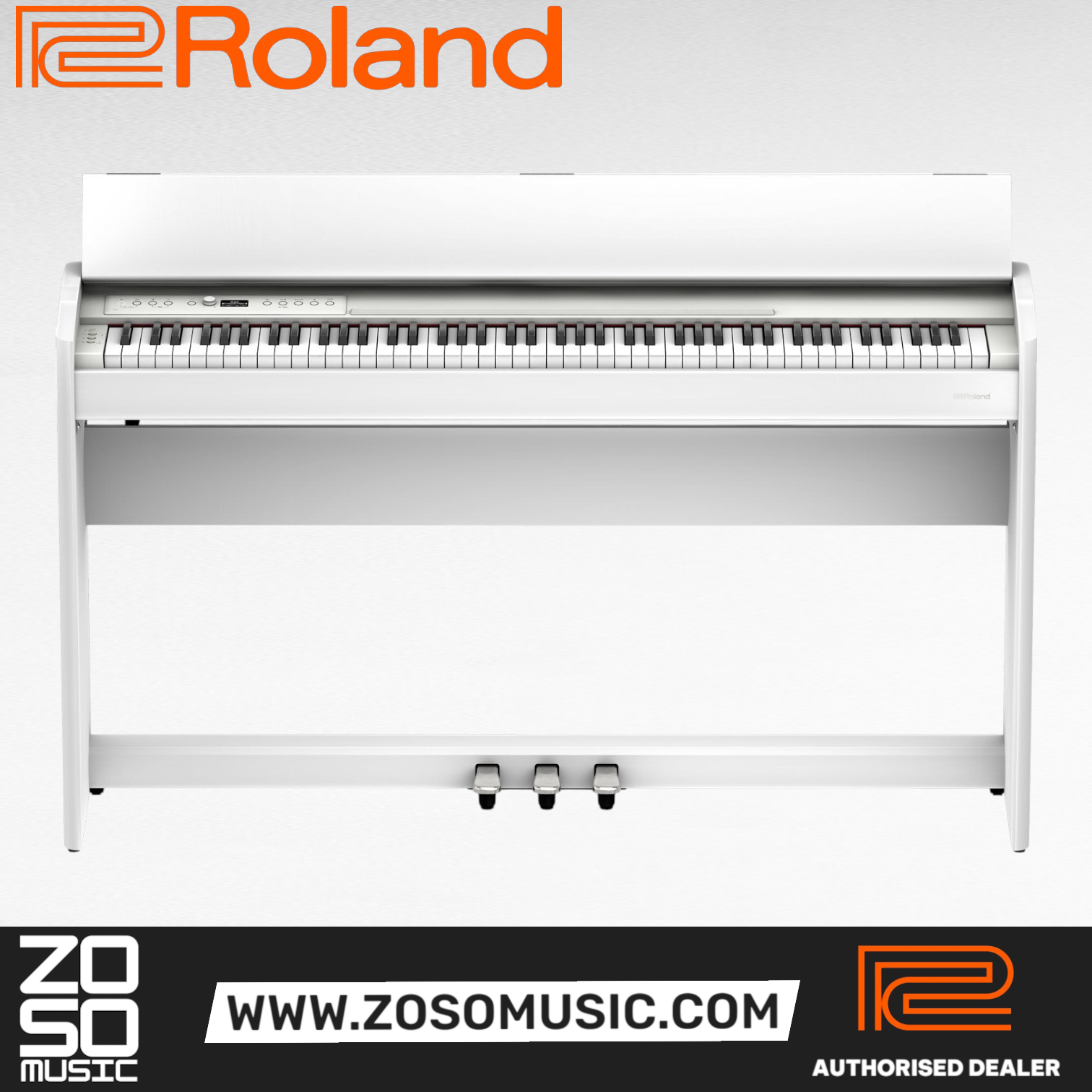 Roland F-701 88-key Digital Home Piano - White (F701 / F 701), ROLAND, DIGITAL PIANO, roland-digital-piano-f701wh, ZOSO MUSIC SDN BHD