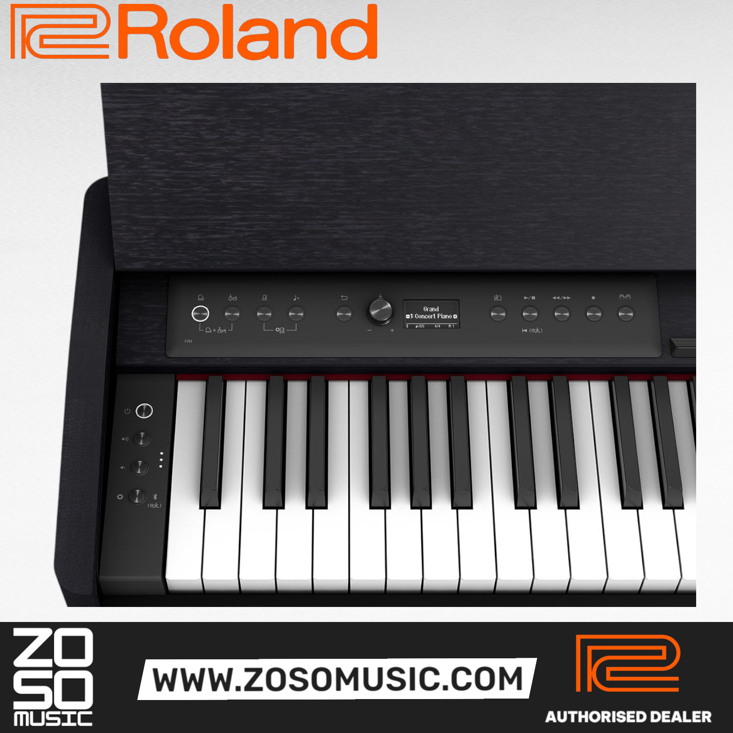Roland F-701 88-key Digital Home Piano - Contemporary Black (F701 / F 701), ROLAND, DIGITAL PIANO, roland-digital-piano-f701cb, ZOSO MUSIC SDN BHD