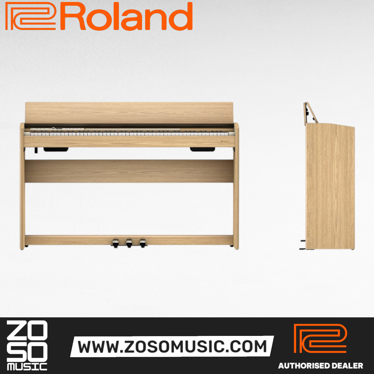 Roland F-701 88-key Digital Home Piano - White (F701 / F 701), ROLAND, DIGITAL PIANO, roland-digital-piano-f701wh, ZOSO MUSIC SDN BHD