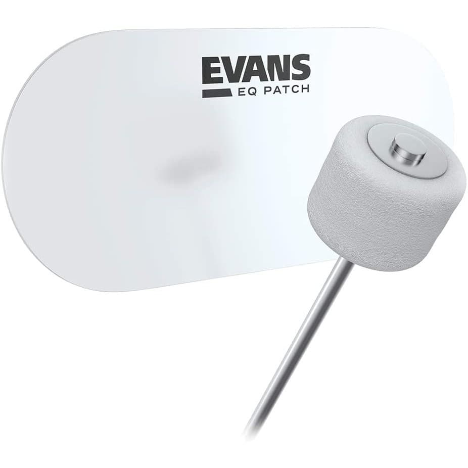 Evans EQPC2 Clear Plastic Bass Drum EQ Double Patch (x2) | Zoso Music Sdn Bhd
