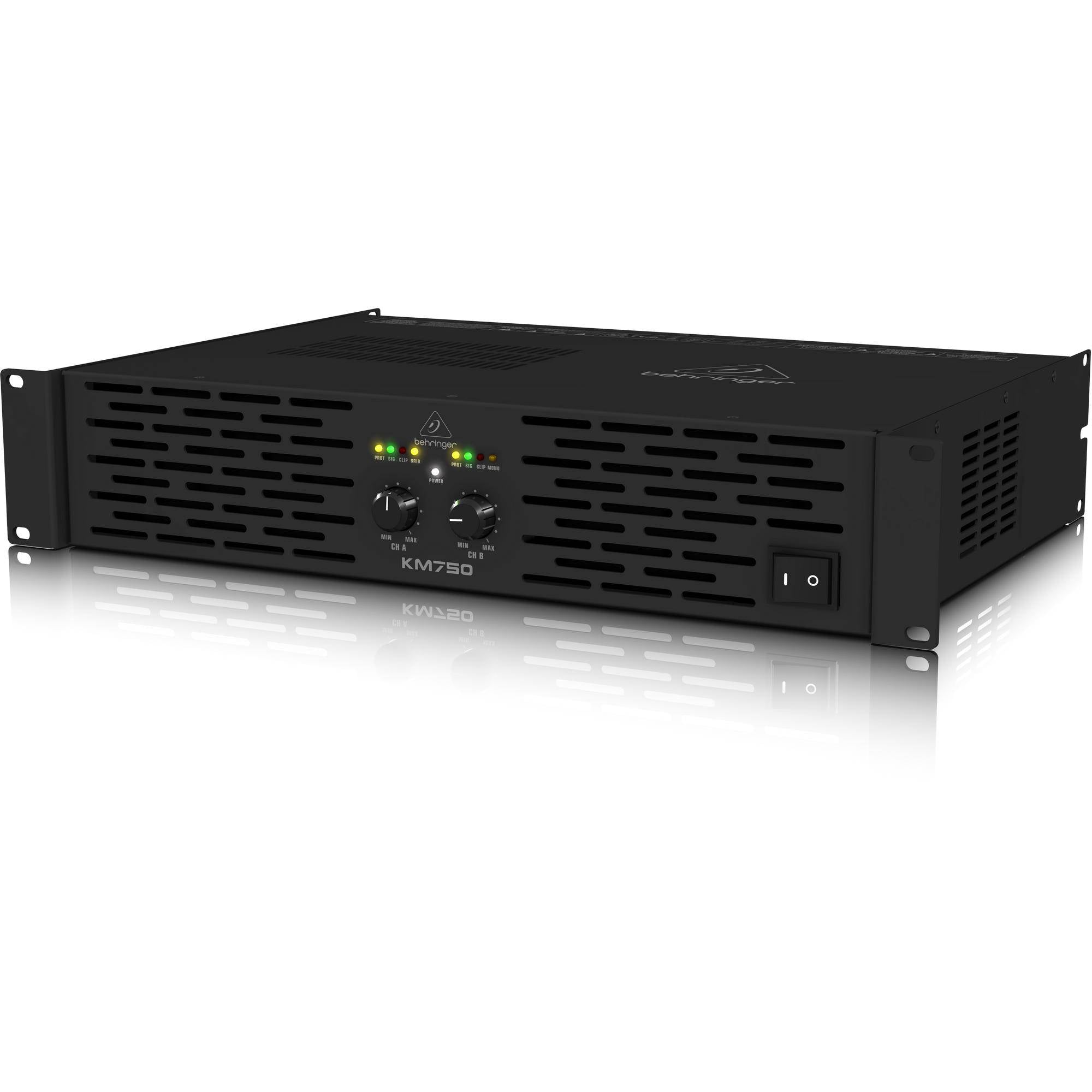 Behringer KM750 750-watt 2-channel Power Amplifier (KM-750) |  BEHRINGER |  POWER AMPLIFIER |  Zoso Music
