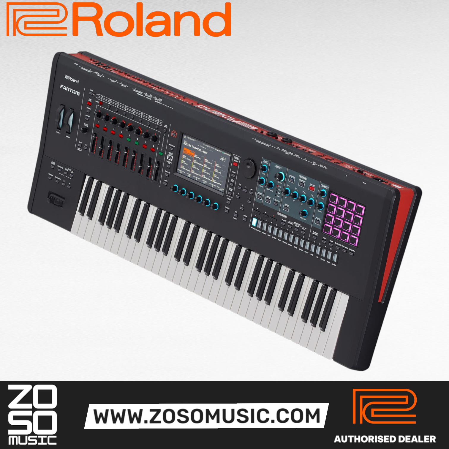 Roland FANTOM-6 Music Workstation Keyboard (Fantom 6 Fantom6), ROLAND, WORKSTATION, roland-workstation-fantom-6, ZOSO MUSIC SDN BHD