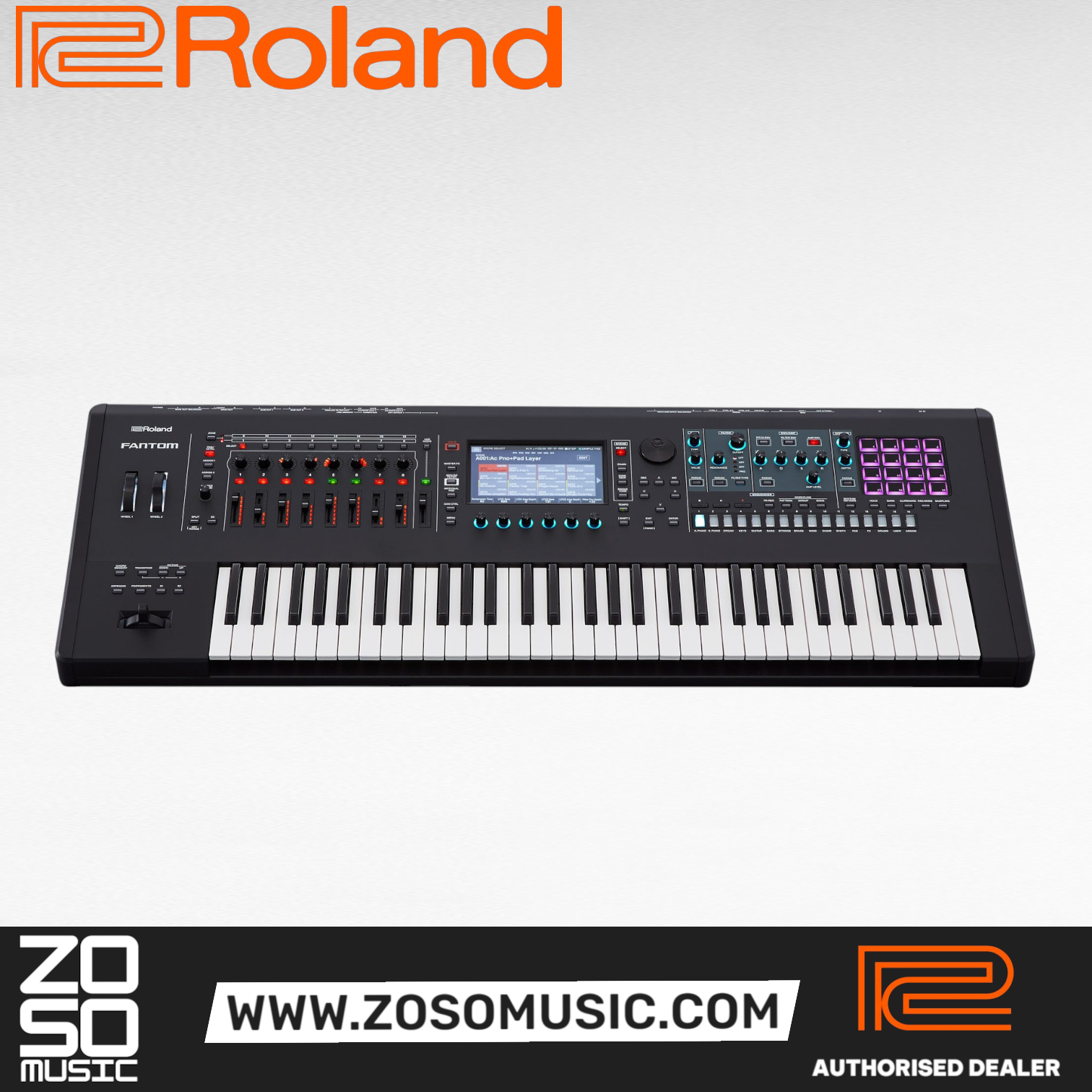 Roland FANTOM-6 Music Workstation Keyboard (Fantom 6 Fantom6), ROLAND, WORKSTATION, roland-workstation-fantom-6, ZOSO MUSIC SDN BHD