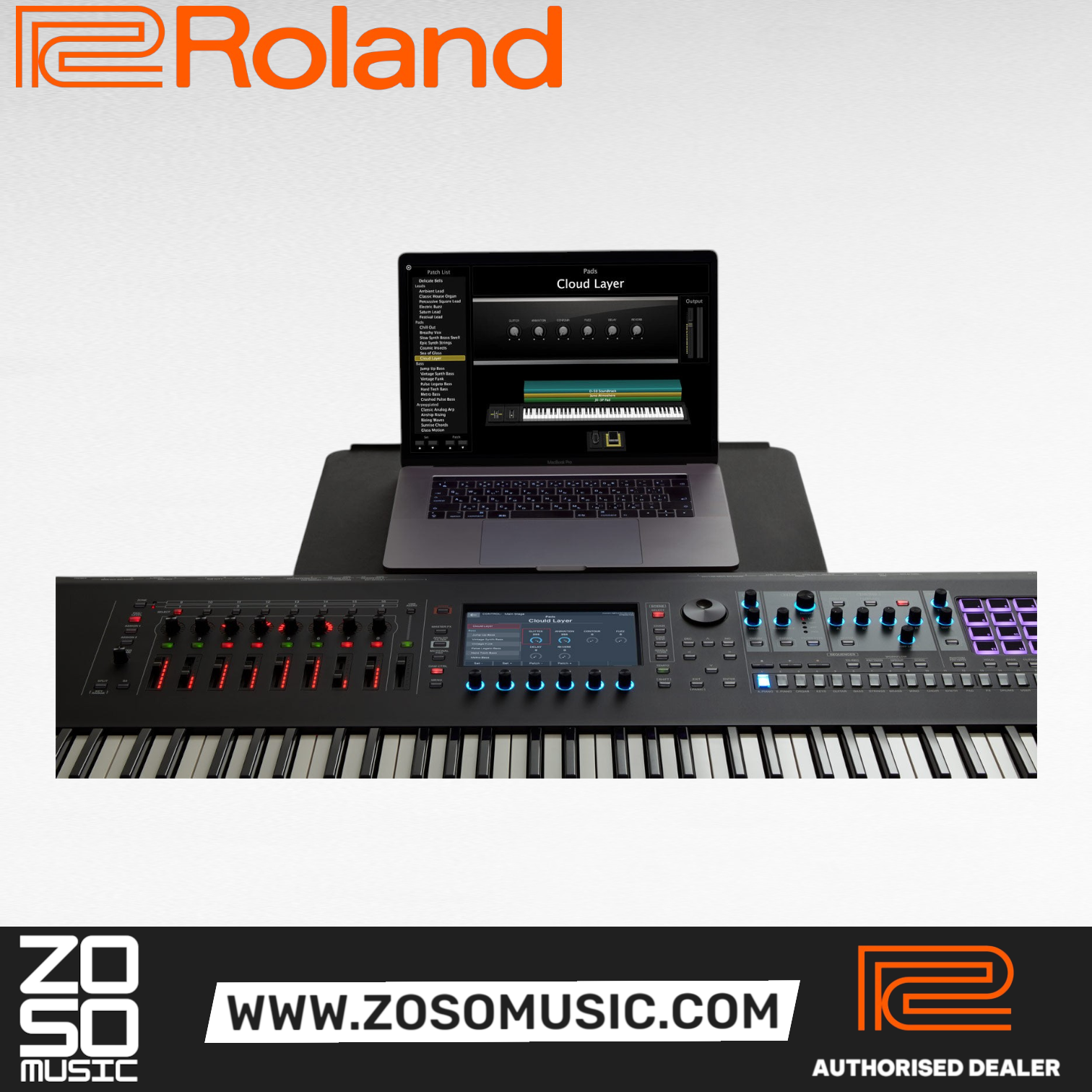 Roland FANTOM-7 Music Workstation Keyboard (Fantom 7 Fantom7), ROLAND, WORKSTATION, roland-workstation-fantom-7, ZOSO MUSIC SDN BHD
