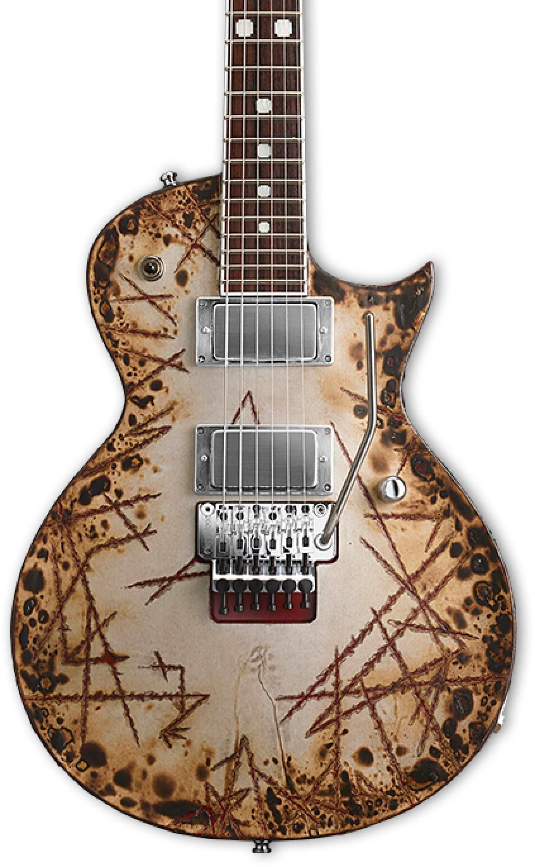 ESP Japan E-II Richard Z. Kruspe Signature RZK-II - Burnt [MIJ] | Zoso Music Sdn Bhd