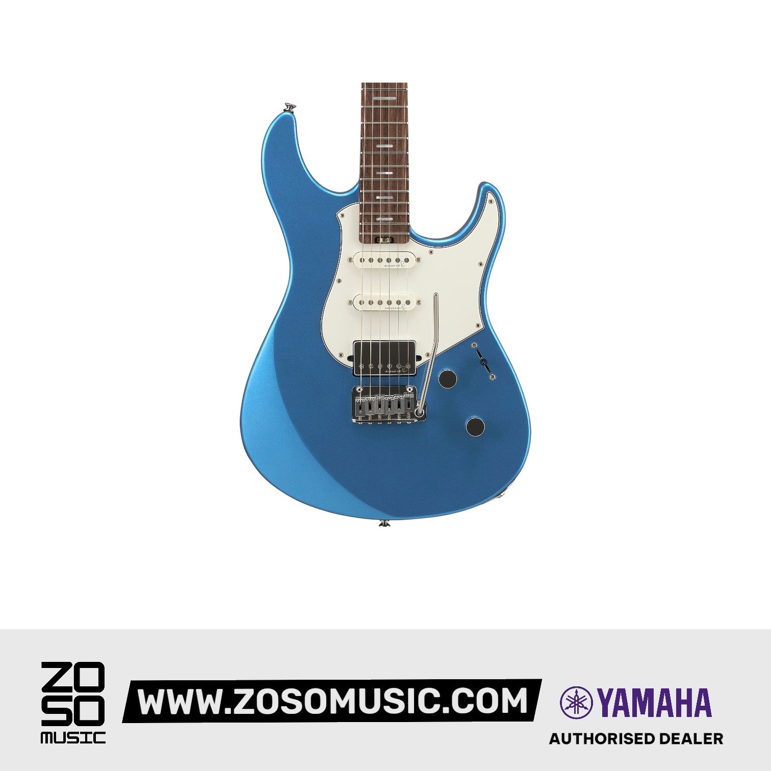 Yamaha PACS+12 Pacifica Standard Plus Electric Guitar, Rosewood Fingerboard - Sparkle Blue | Zoso Music Sdn Bhd