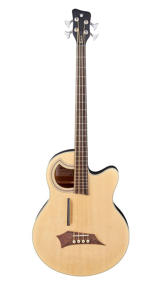 Warwick RockBass Alien Standard Fretless w/Lines 4-String Bass Guitar, Natural Transparent Satin |  WARWICK |  BASS GUITAR |  Zoso Music