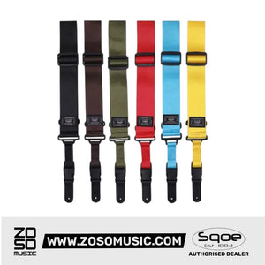 Sqoe JTBD-065 Cliplock Polypro Guitar Strap | Zoso Music Sdn Bhd