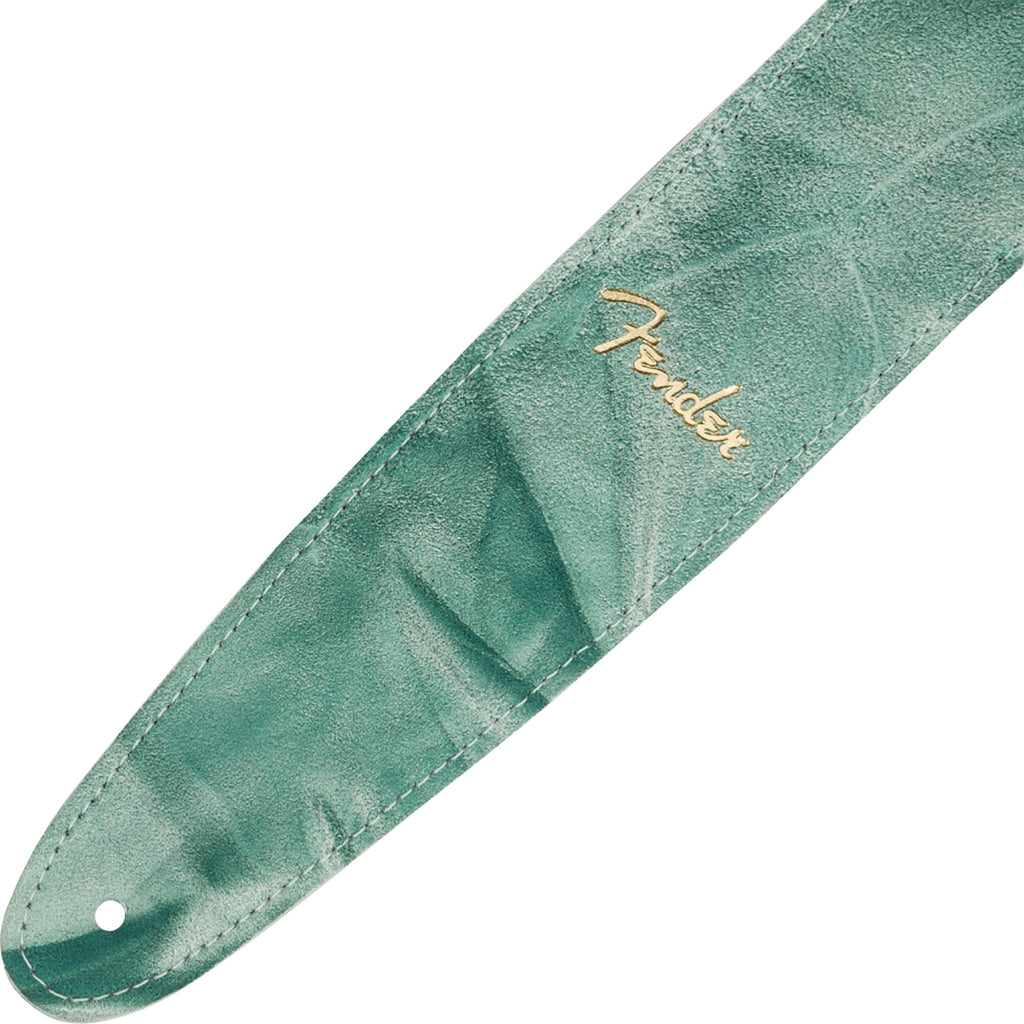 Fender Tie-dye Leather Guitar Strap, Sage Green