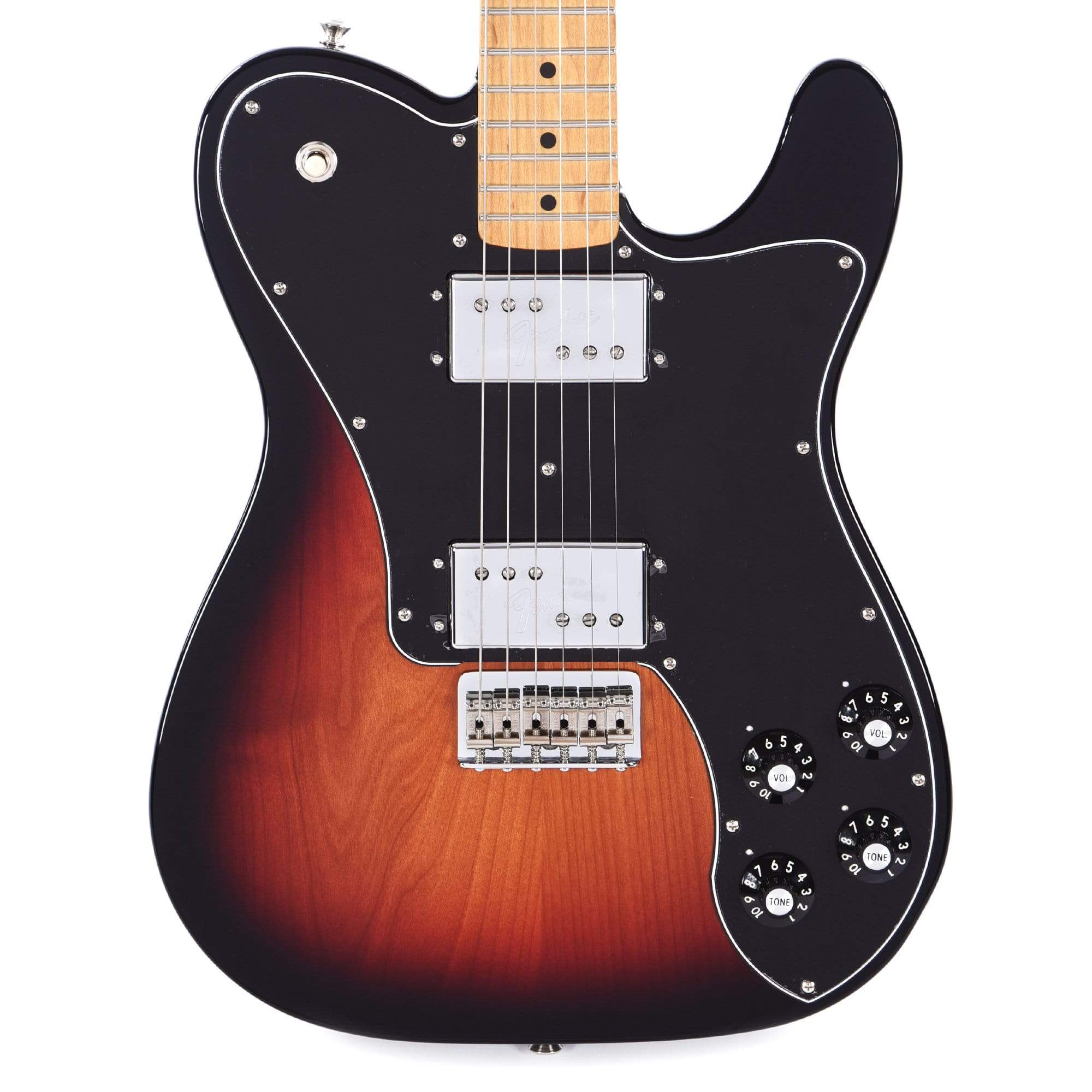 Fender Vintera 70s Telecaster Deluxe Electric Guitar, Maple FB, 3-Tone Sunburst