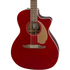 Fender Newporter Player Medium-Sized Acoustic Guitar, Candy Apple Red |  FENDER |  ACOUSTIC GUITAR |  Zoso Music