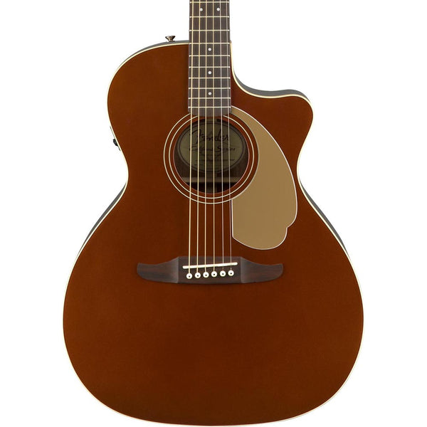 Fender Newporter Player Medium-Sized Acoustic Guitar, Rustic Copper