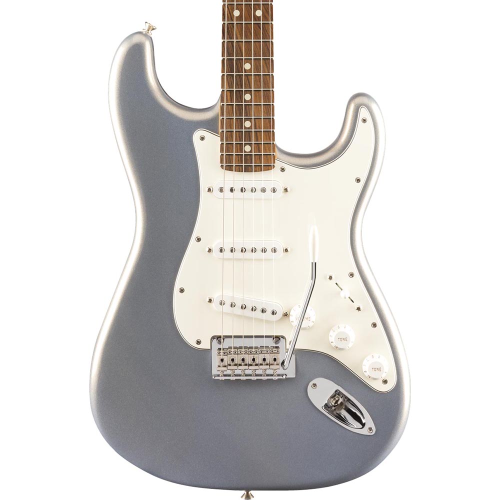 Fender Player Stratocaster Electric Guitar, Pau Ferro FB, Silver