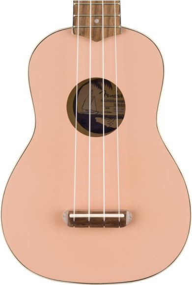 Fender Venice Soprano Ukulele, Walnut FB, Shell Pink