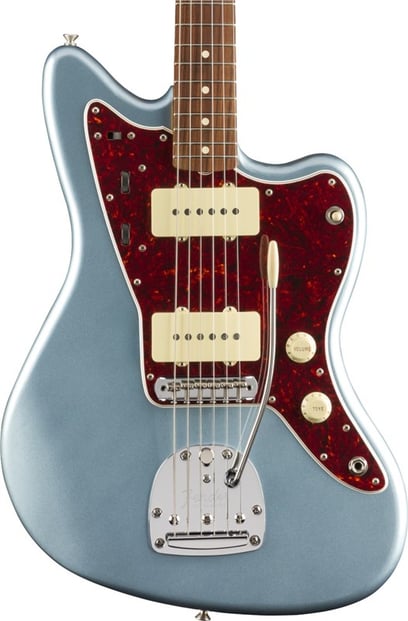Fender Vintera 60s Jazzmaster Electric Guitar, Pau Ferro FB, Ice Blue Metallic w/Matching Headstock