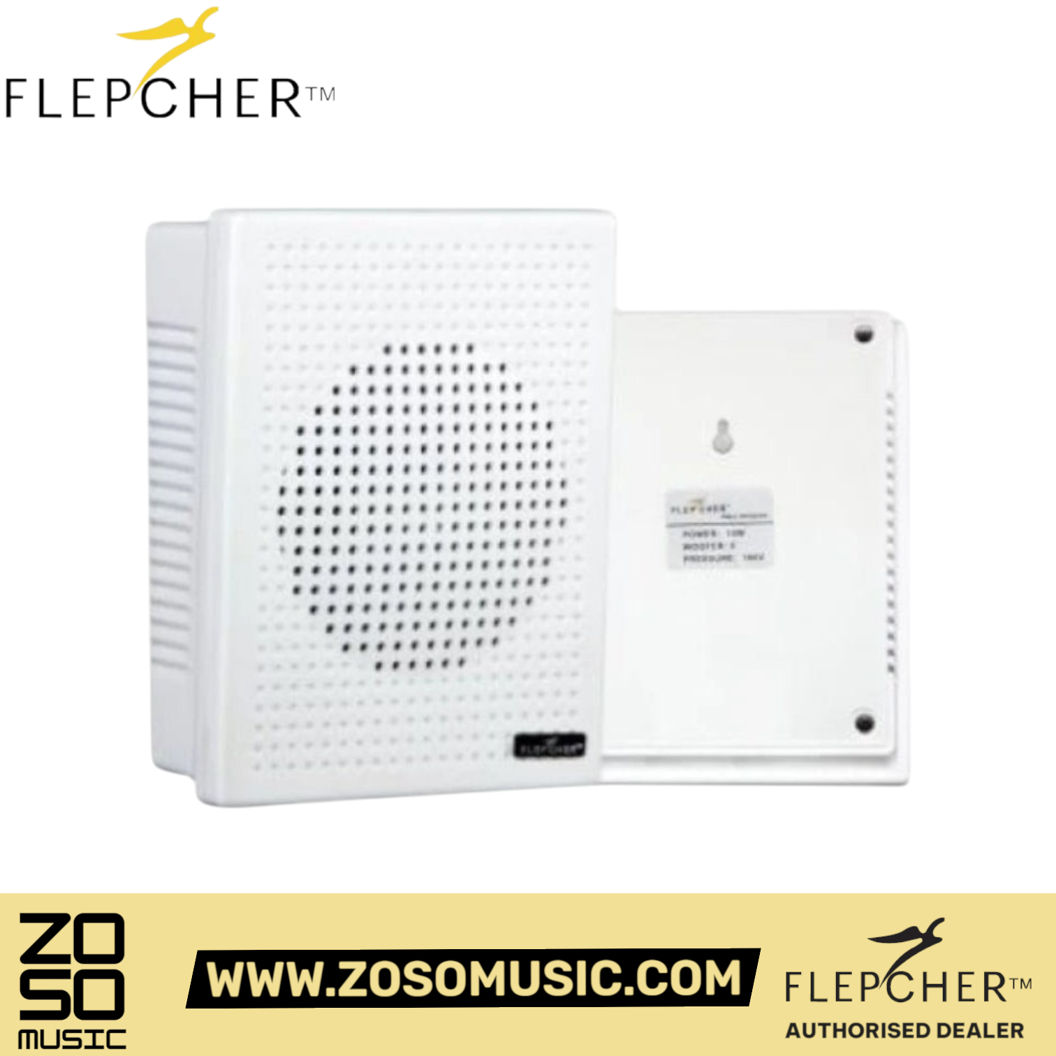 Flepcher BS510 5'' 10/5/2.5W Box Speaker | Zoso Music Sdn Bhd