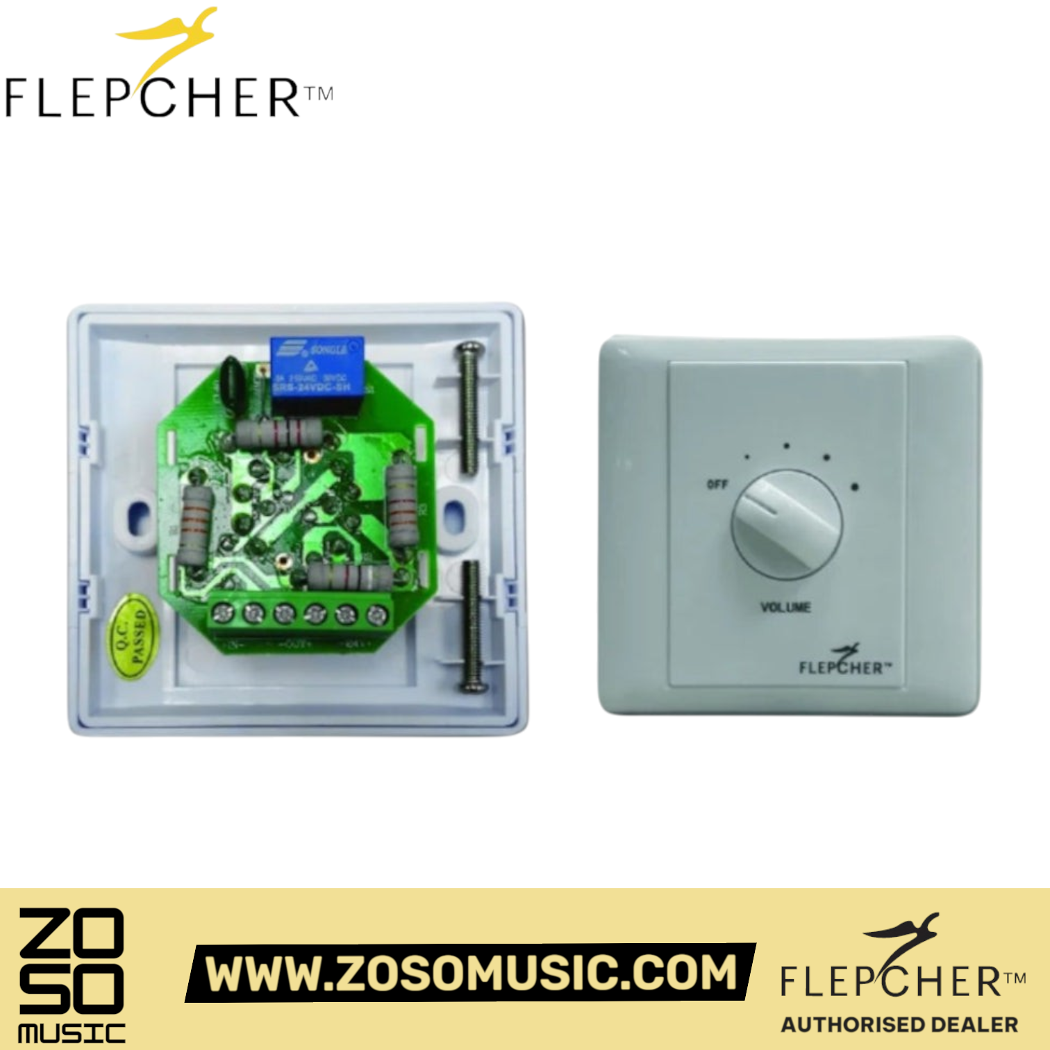 Flepcher VC 505RF 5030/5060/5120 WF 6W volume control w/o back box | Zoso Music Sdn Bhd