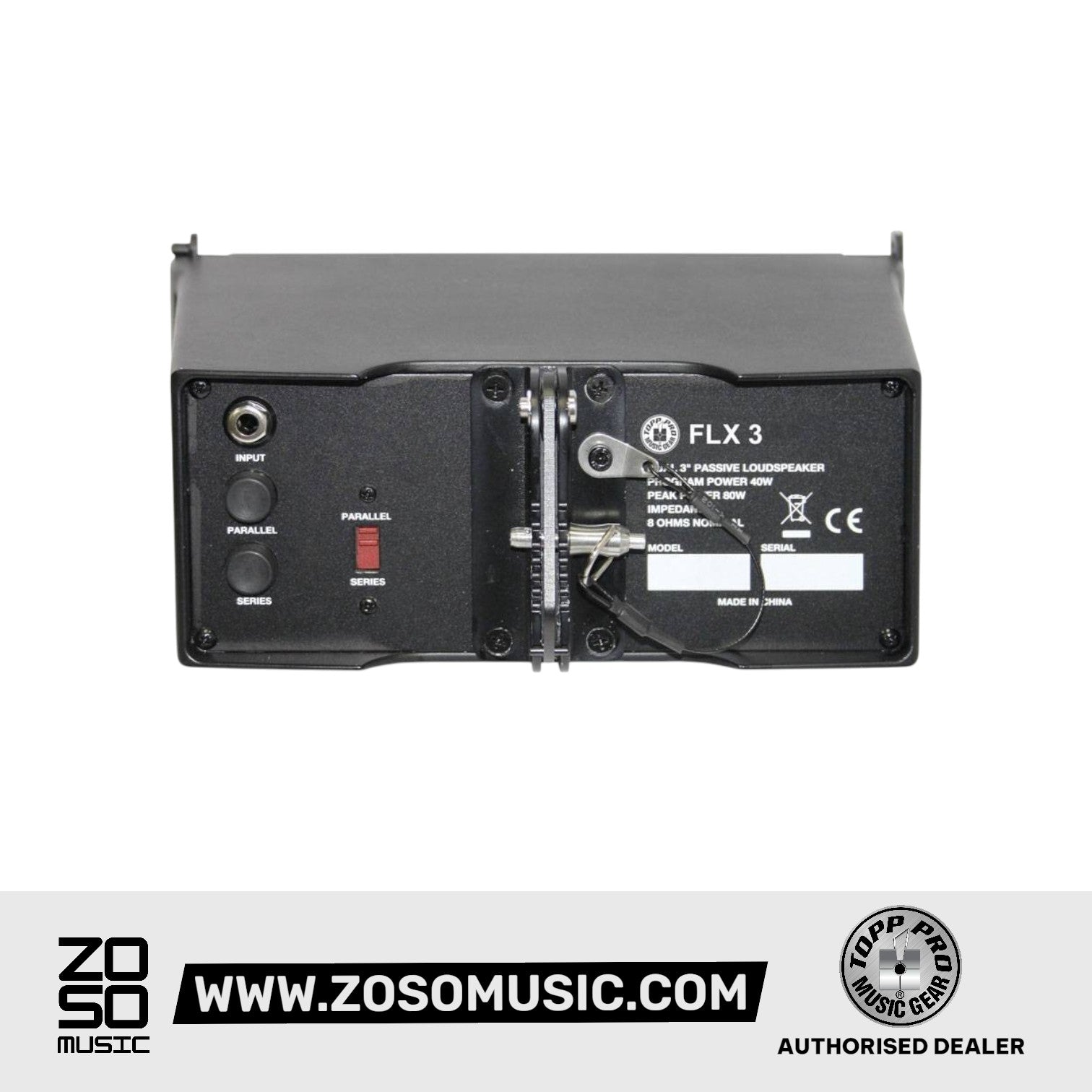 Topp Pro FLX 3 SYSTEM for 2 x FLX3, 1 x S12, Stack Bracket, Pole and Cable |  TOPP PRO |  POWERED SPEAKER |  Zoso Music