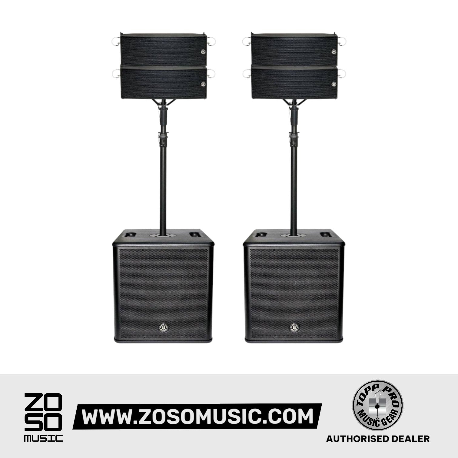 Topp Pro FLX 5 SYSTEM c/w FLX 5 & S15 Plus |  TOPP PRO |  POWERED SPEAKER |  Zoso Music