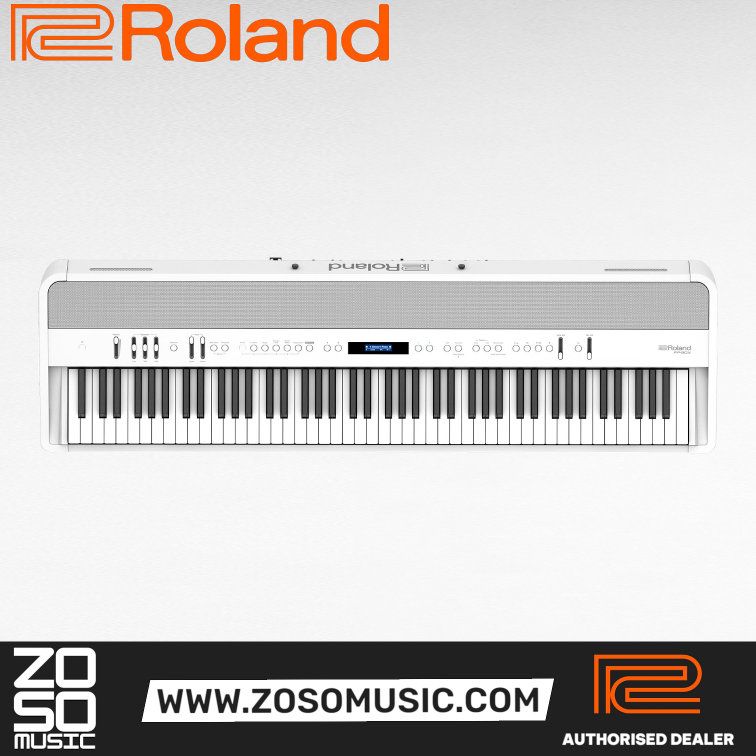 Roland FP-90X 88-key Digital Piano Musician Package with RH-5 Headphone and DP-10 Pedal - White (FP90X / FP 90X), ROLAND, DIGITAL PIANO, roland-digital-piano-fp-90x-wh, ZOSO MUSIC SDN BHD