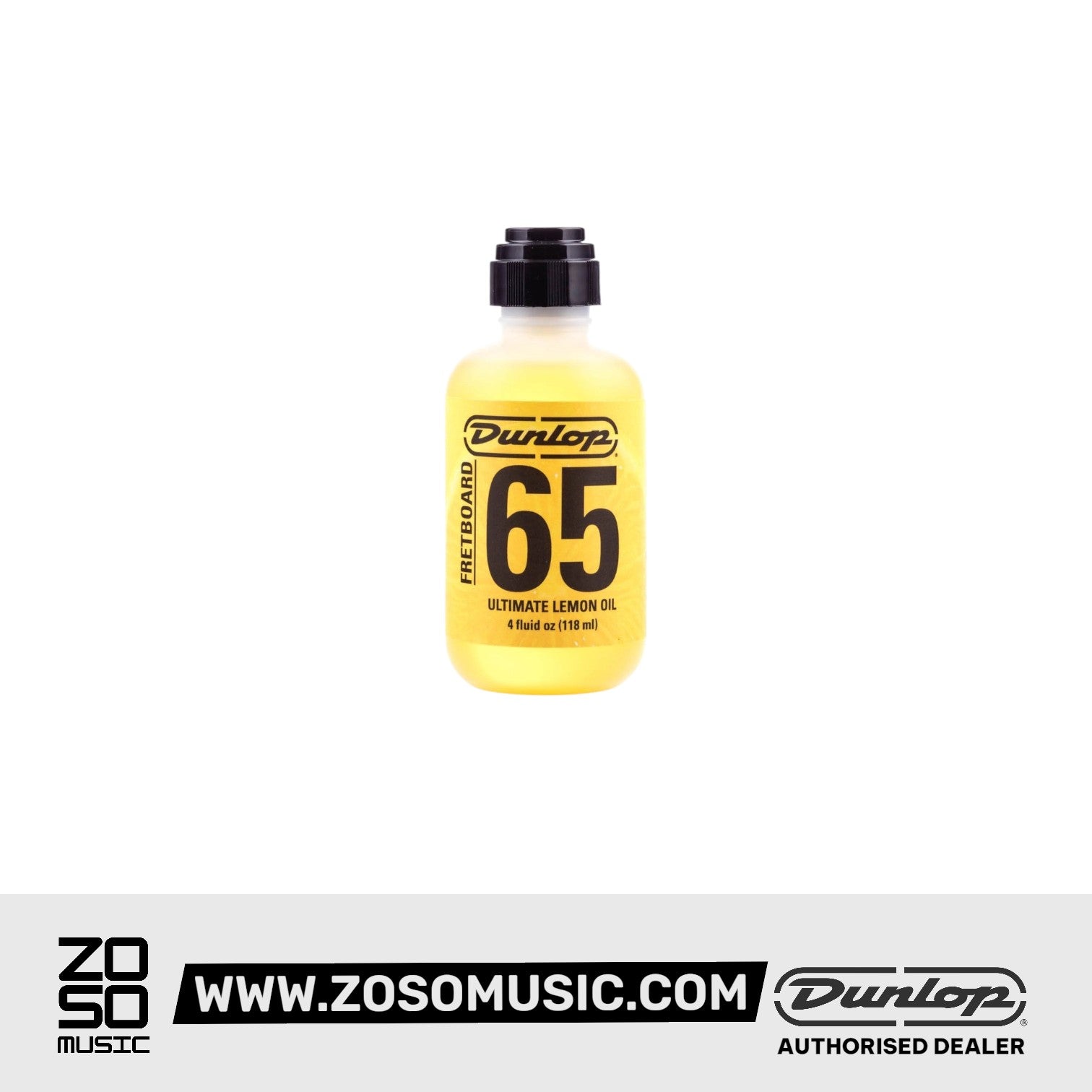 Jim Dunlop 6554 Ultimate Lemon Oil for Guitar Fretboard (4oz) | Formula 65