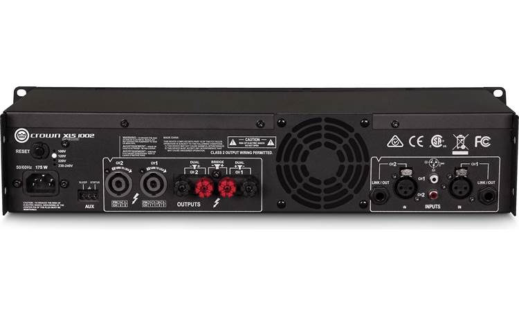 Crown XLS1002 2-Channel Power Amplifier 215W @ 8Ω ( XLS 1002 / XLS-1002 ) |  CROWN AUDIO |  POWER AMPLIFIER |  Zoso Music